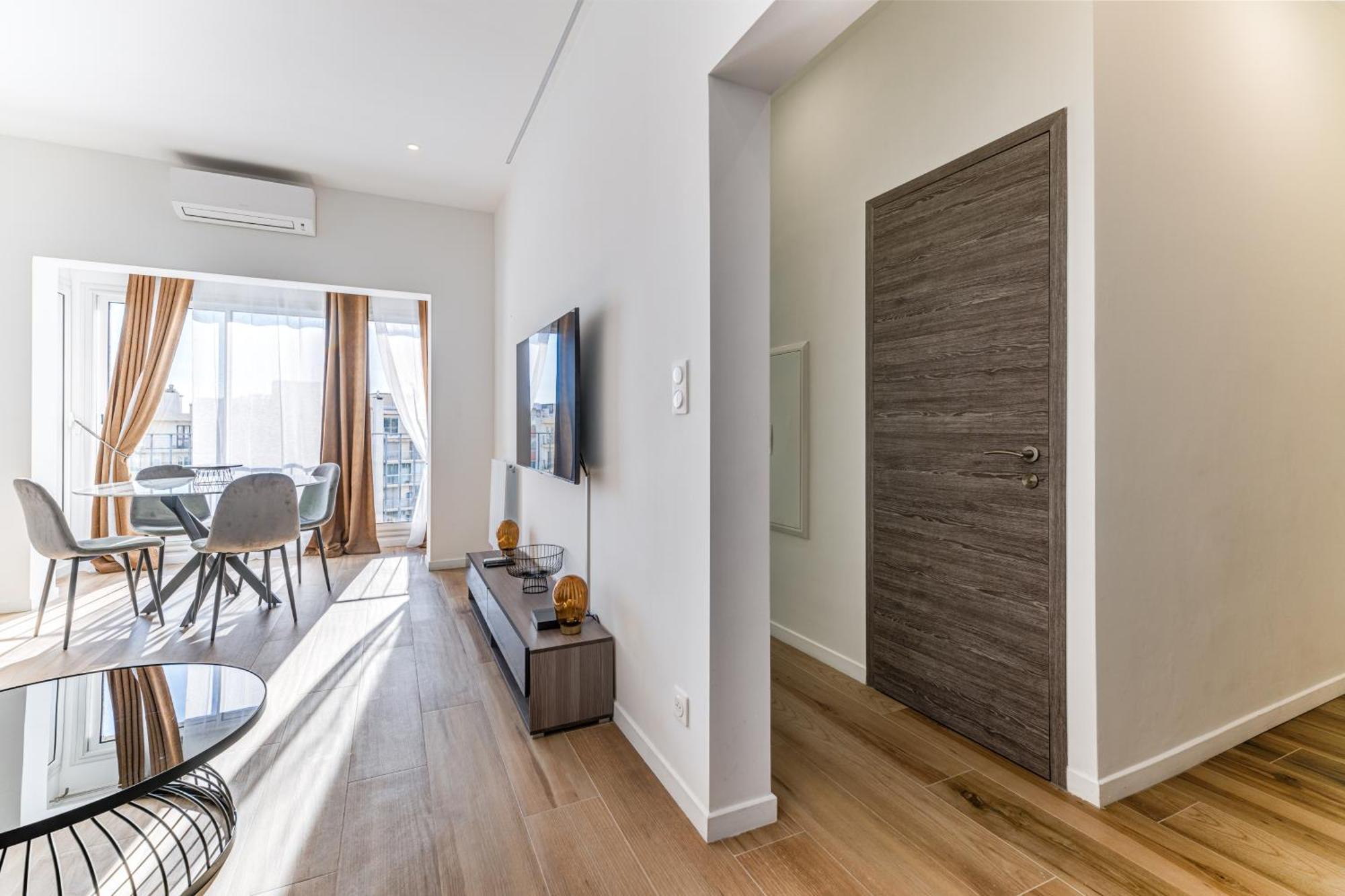Apartamento Les Grands Cedres - Wifi, Ac, Parking Niza